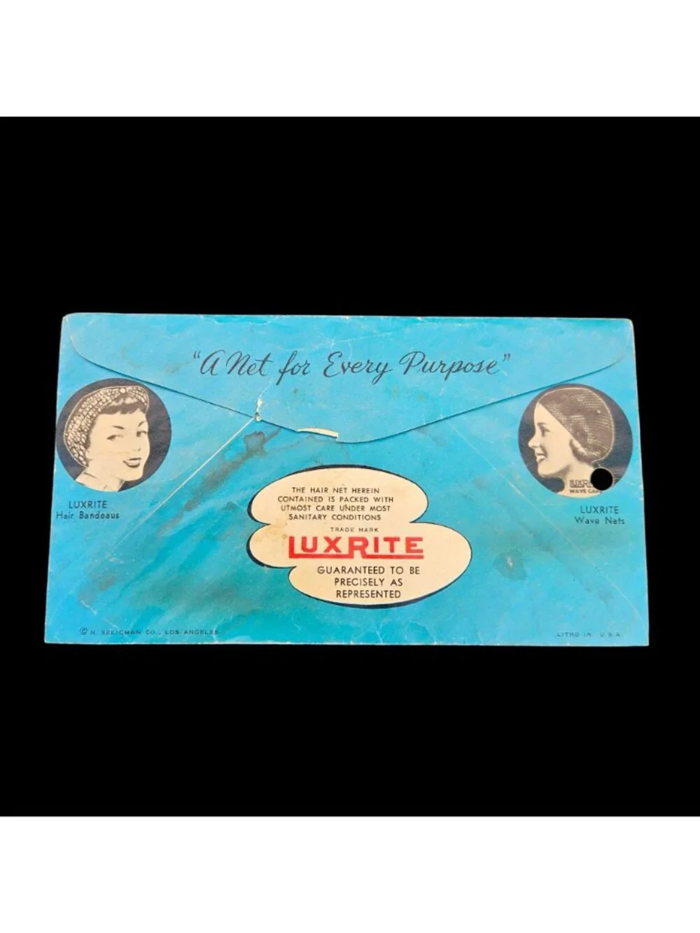 Vintage 1954 Women's Instant Collection Lot Kotex Coca-Cola Ad Luxrite Hairnet